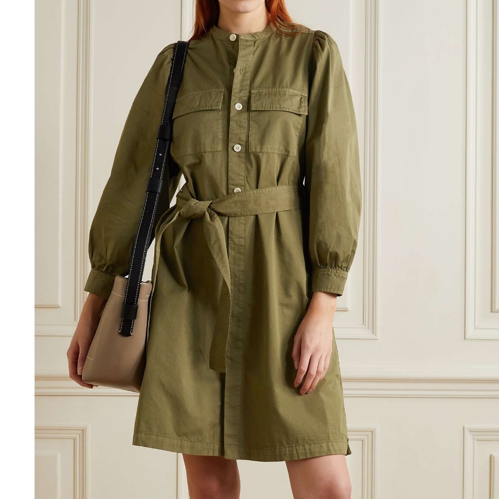 Alex Mill Olive Green Midi Dress - Picture 1 of 9